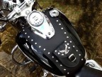 (S) YAMAHA DRAGSTAR,  VSTAR  XVS 650 CLASSIC & CUSTOM LEATHER TANK Panel  Bib